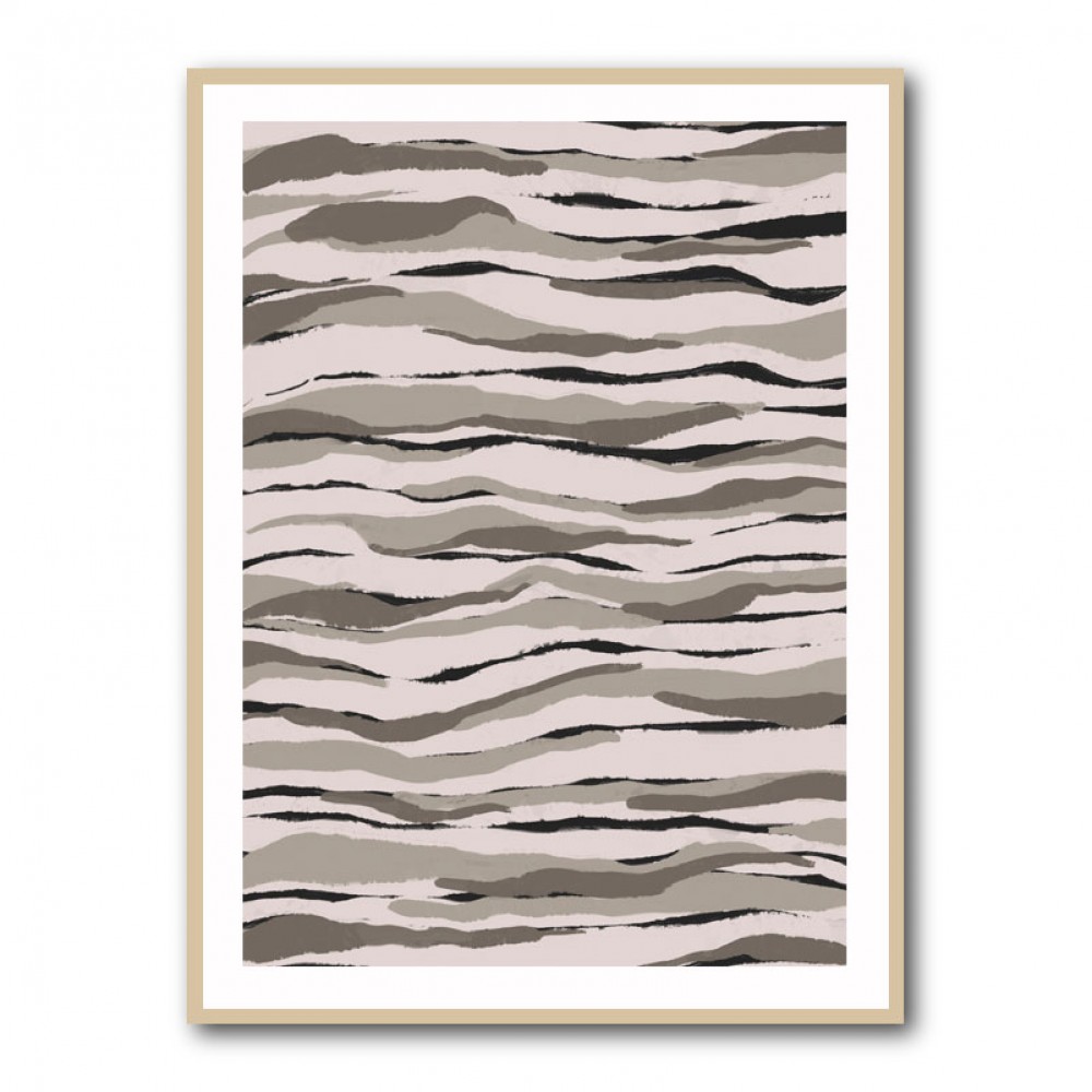 Grey And Beige Waves