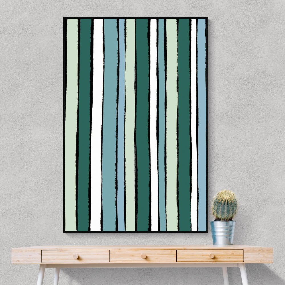 Smaragd Green Stripes