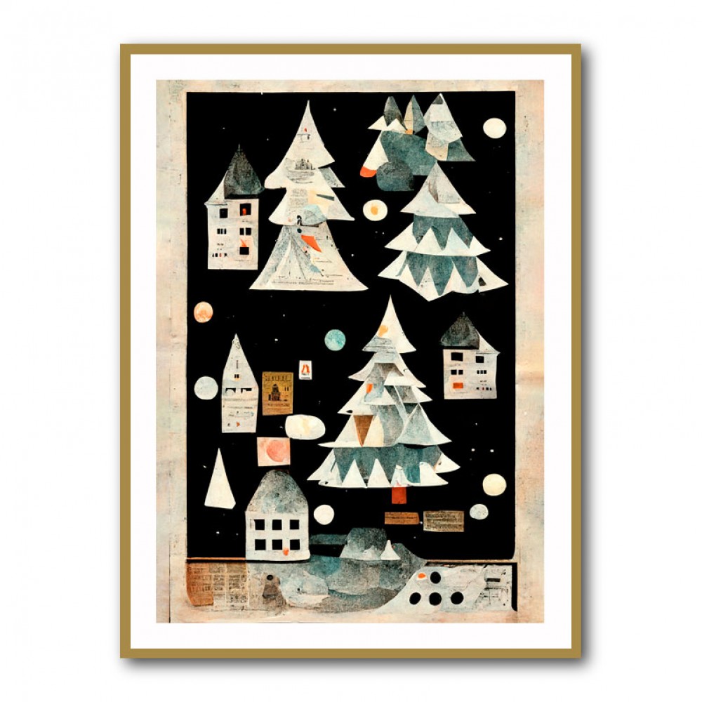 A Paper Village At Night A Paper Village At Night
