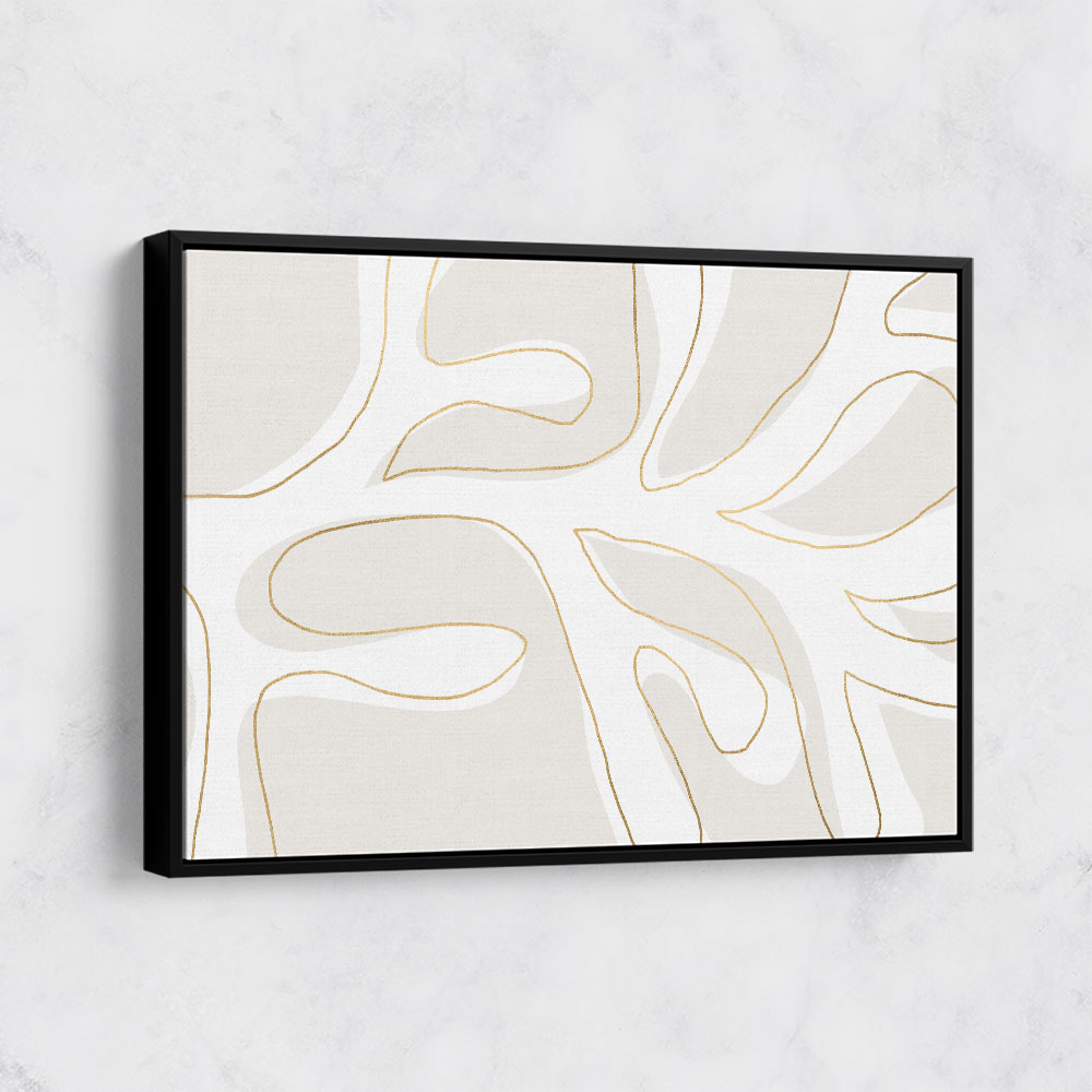 Abstract Twig White and Gold