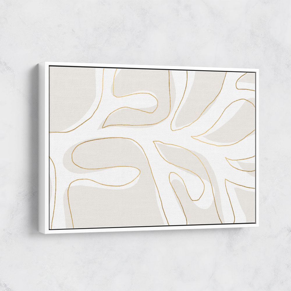 Abstract Twig White and Gold