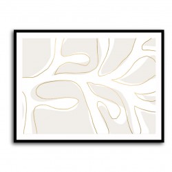 Abstract Twig White and Gold