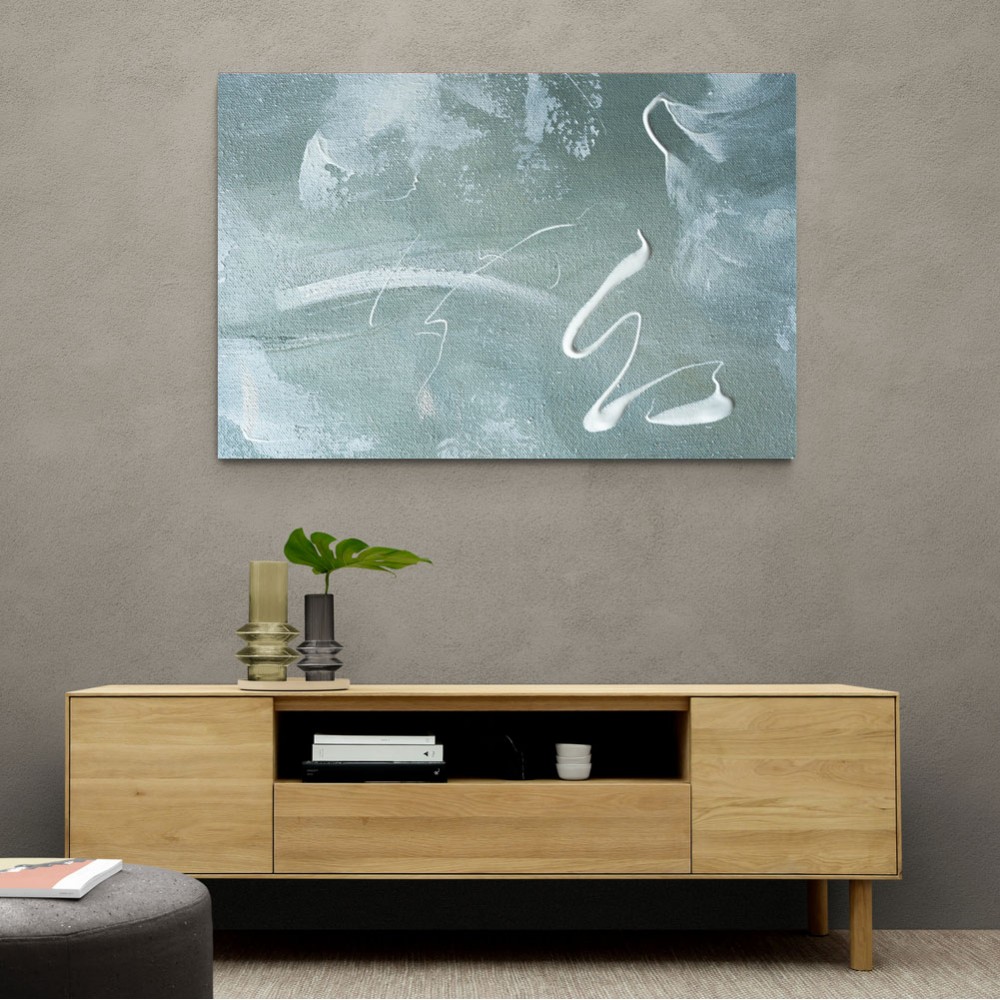 Green and White Acrylic No 1 Green and White Acrylic No 1