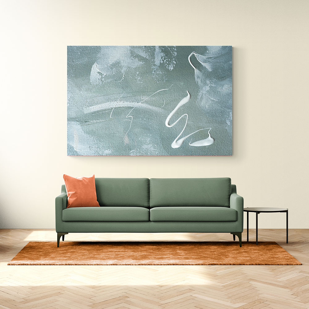 Green and White Acrylic No 1 Green and White Acrylic No 1