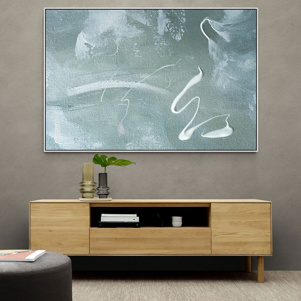 Green and White Acrylic No 1 Green and White Acrylic No 1