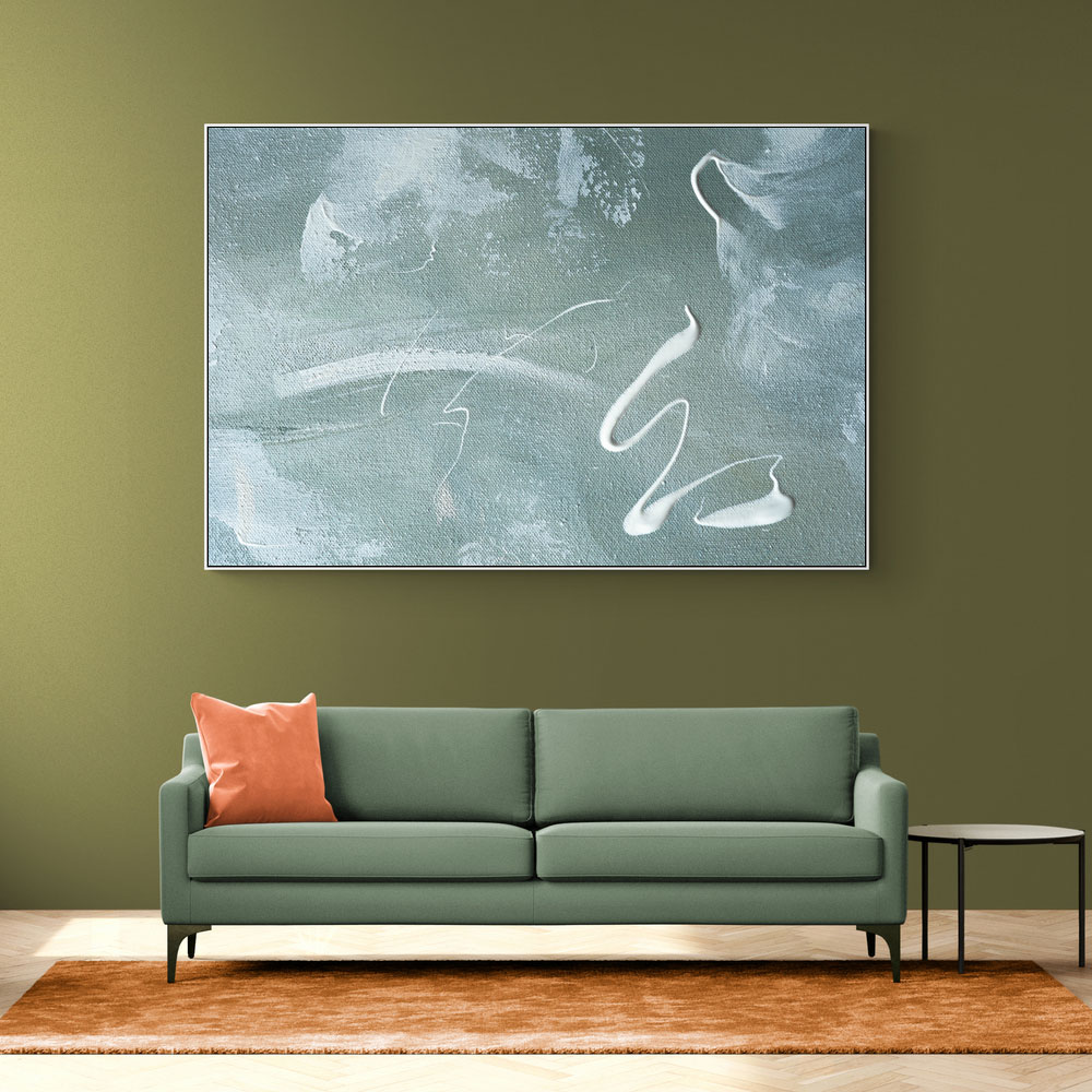 Green and White Acrylic No 1 Green and White Acrylic No 1