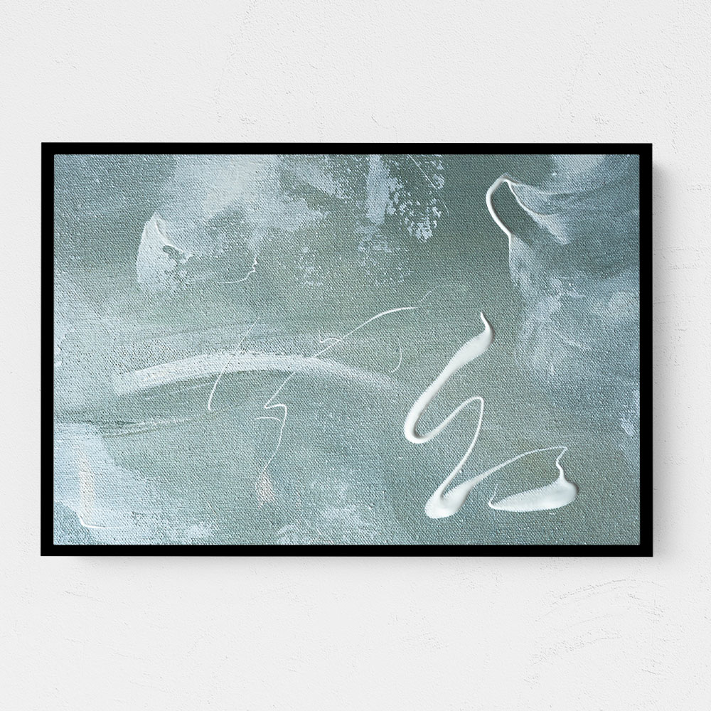 Green and White Acrylic No 1 Green and White Acrylic No 1
