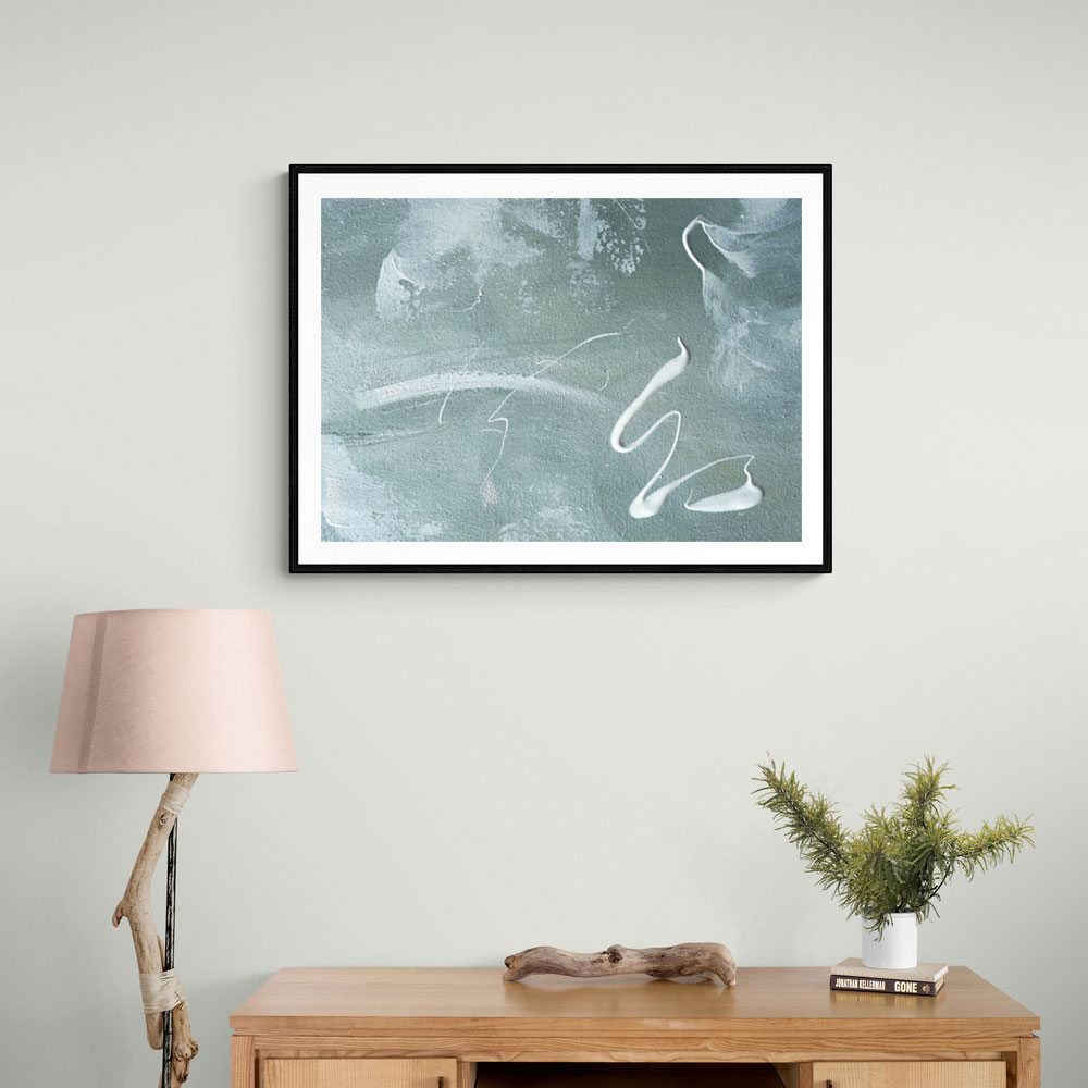Green and White Acrylic No 1 Green and White Acrylic No 1