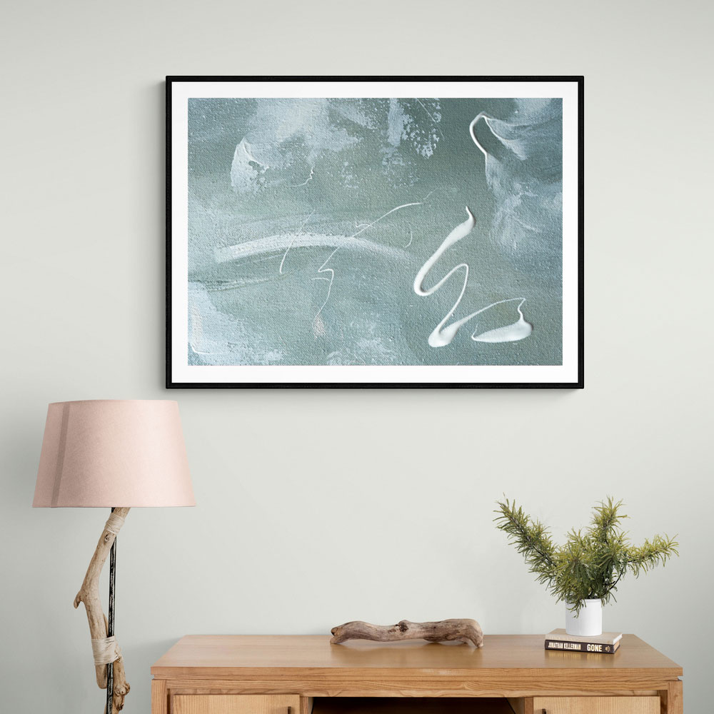 Green and White Acrylic No 1 Green and White Acrylic No 1