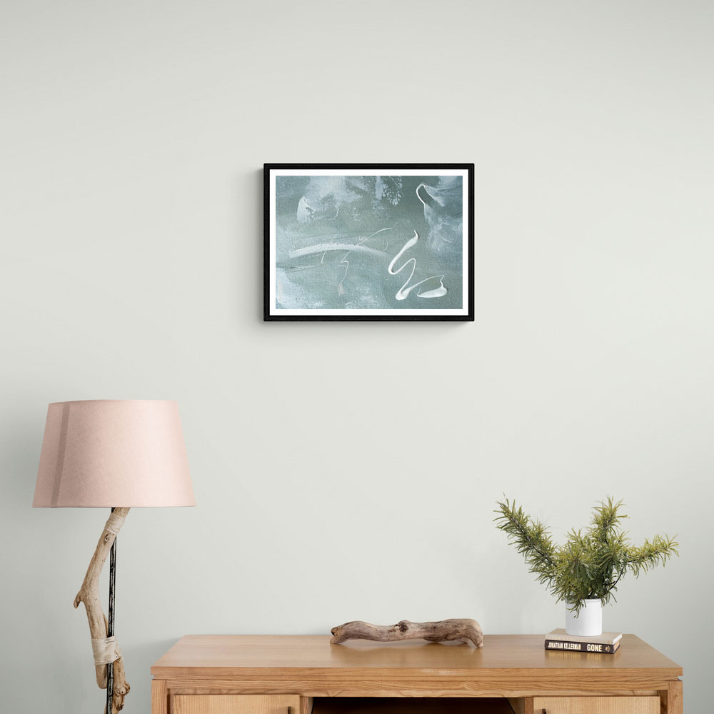 Green and White Acrylic No 1 Green and White Acrylic No 1