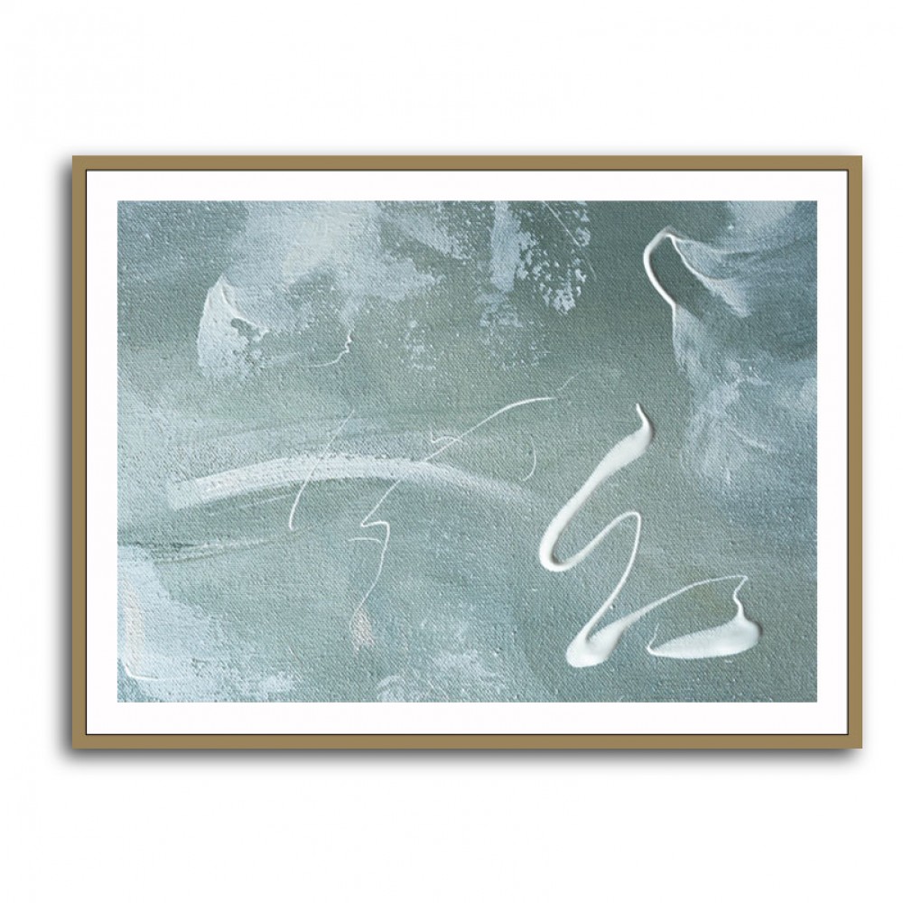Green and White Acrylic No 1 Green and White Acrylic No 1