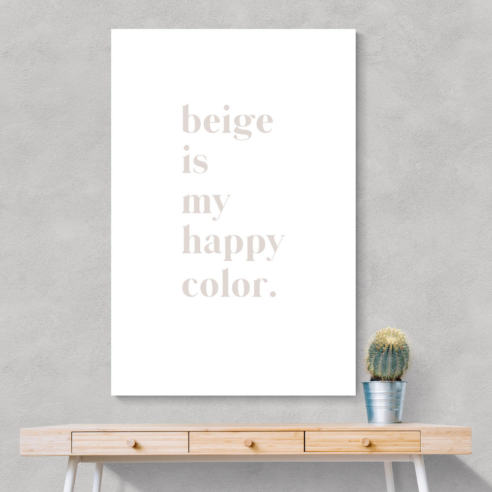 Beige is my happy color