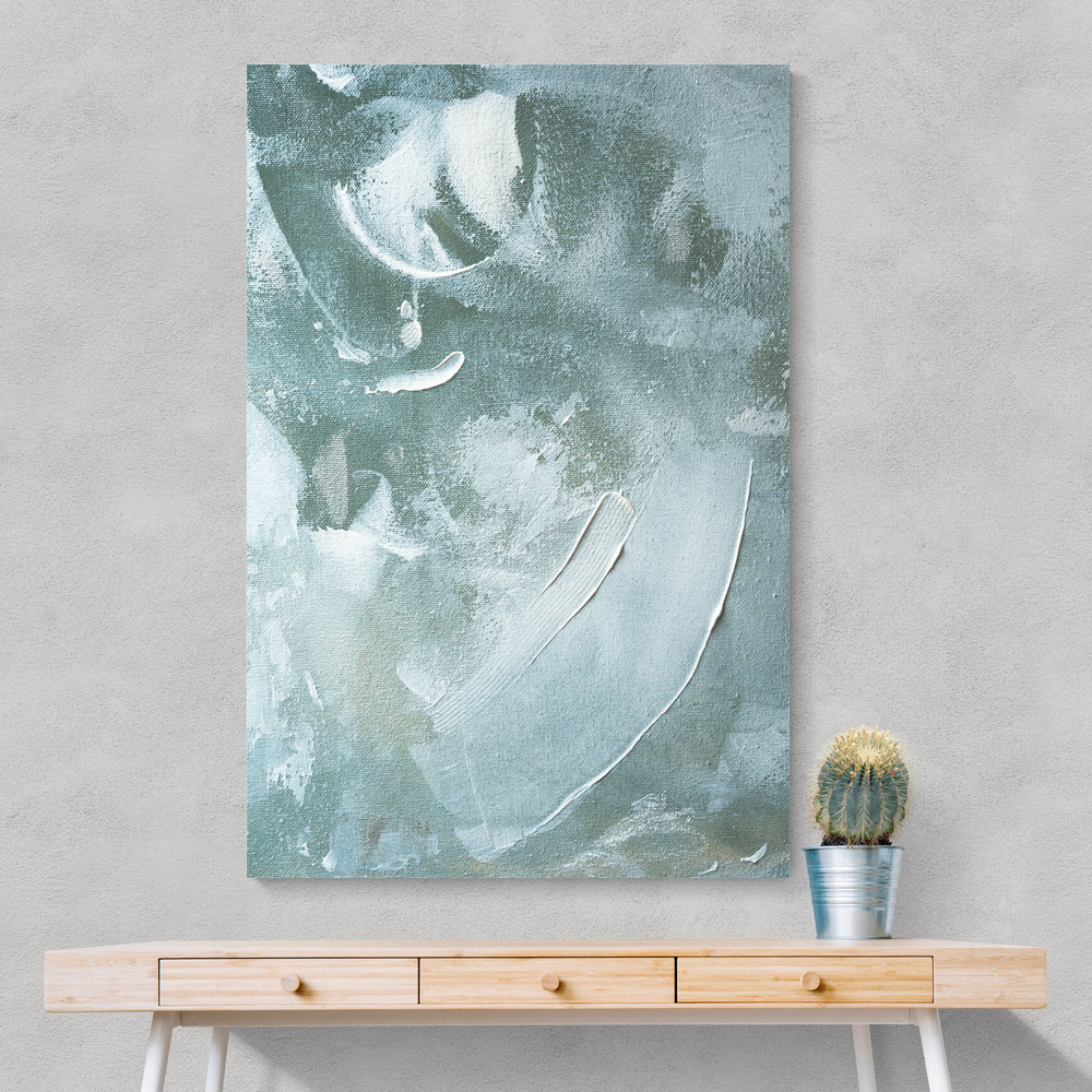 Green and White Acrylic No 4 Green and White Acrylic No 4