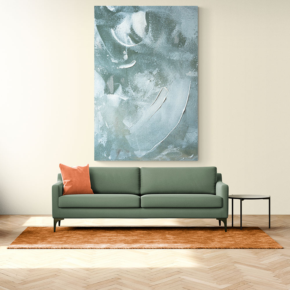 Green and White Acrylic No 4 Green and White Acrylic No 4