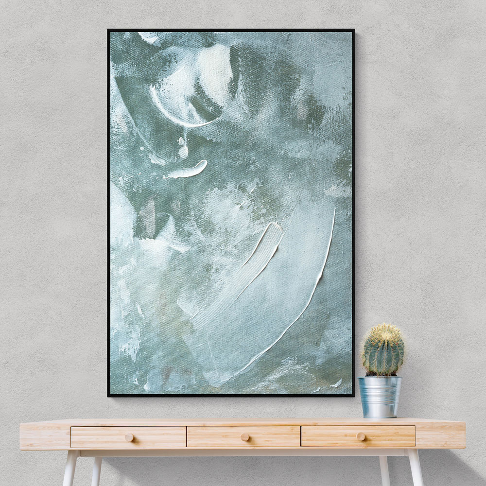 Green and White Acrylic No 4 Green and White Acrylic No 4