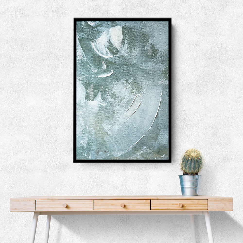 Green and White Acrylic No 4 Green and White Acrylic No 4