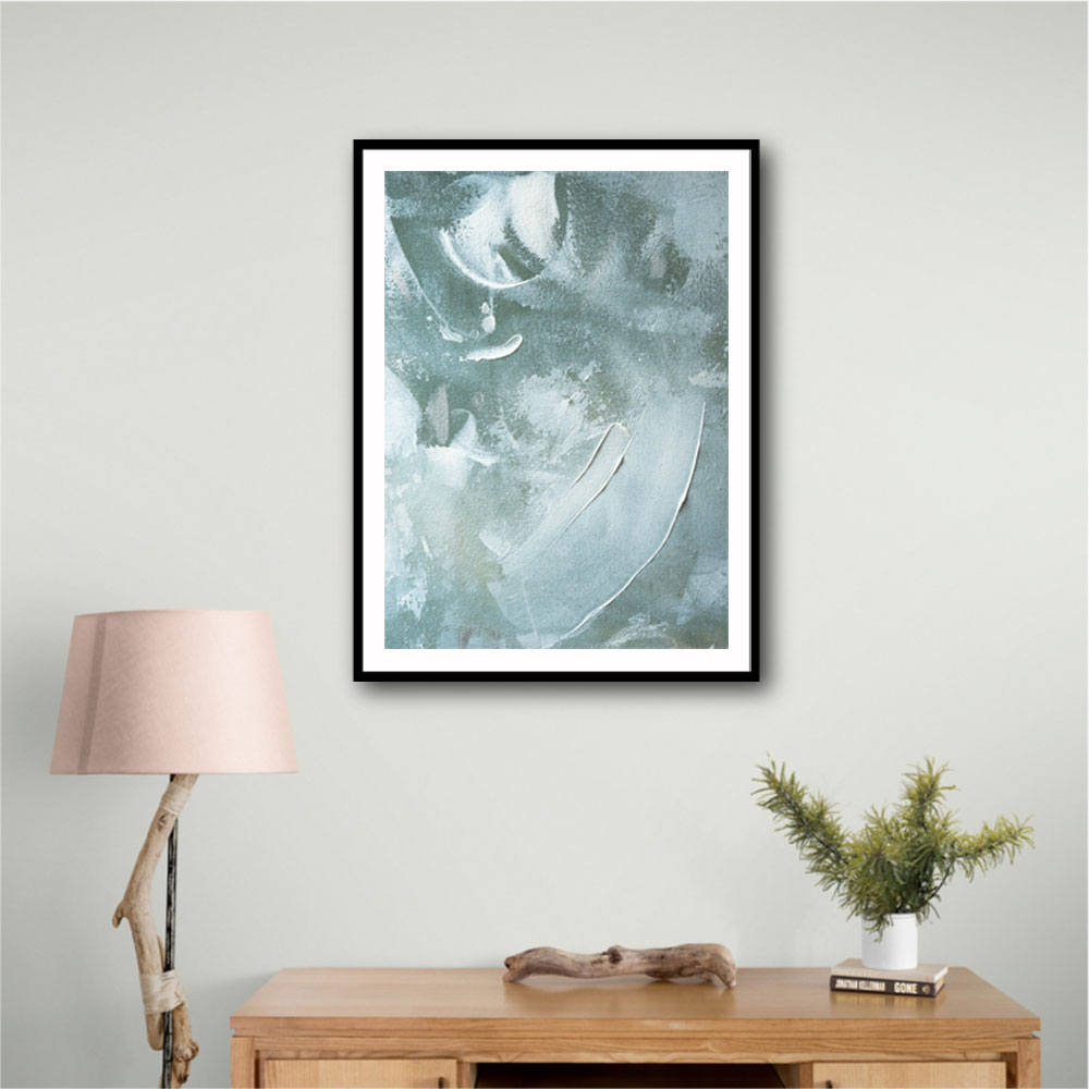 Green and White Acrylic No 4 Green and White Acrylic No 4