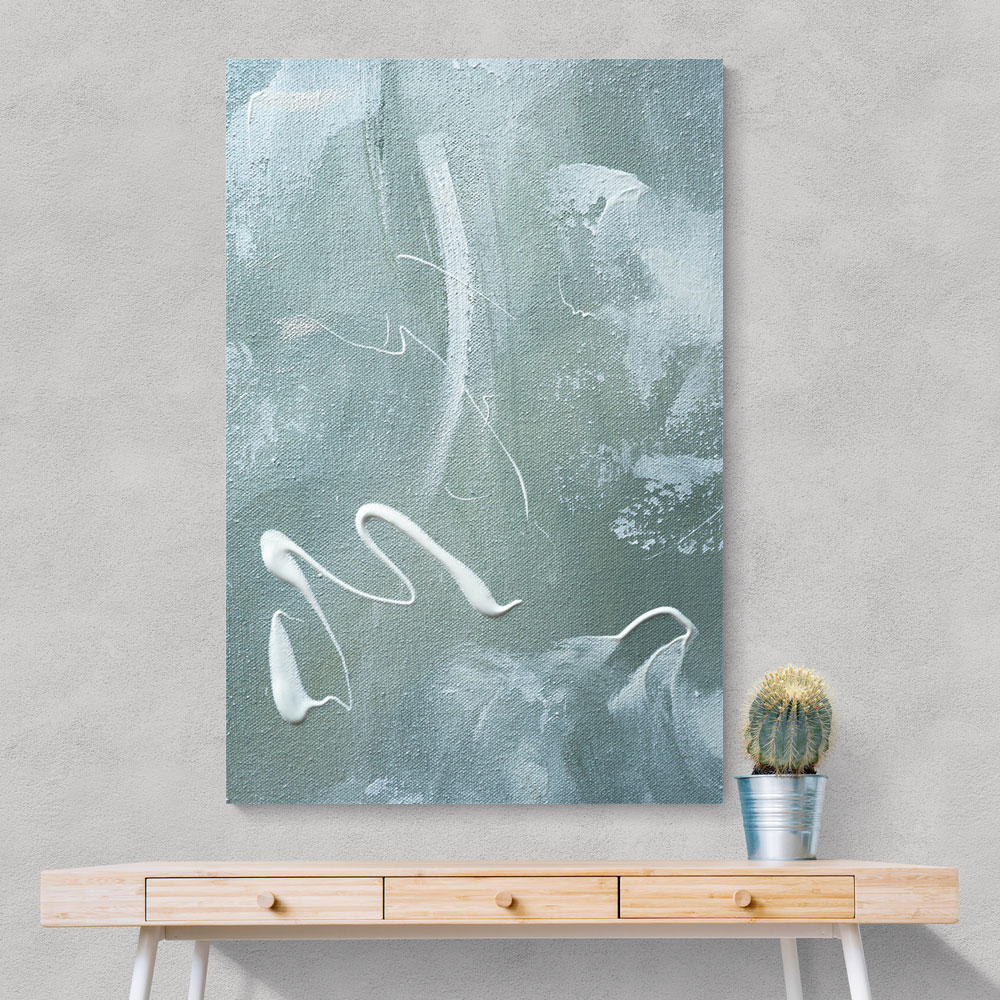 Green and White Acrylic No 1 Green and White Acrylic No 1