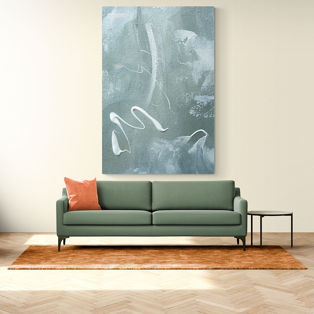 Green and White Acrylic No 1 Green and White Acrylic No 1