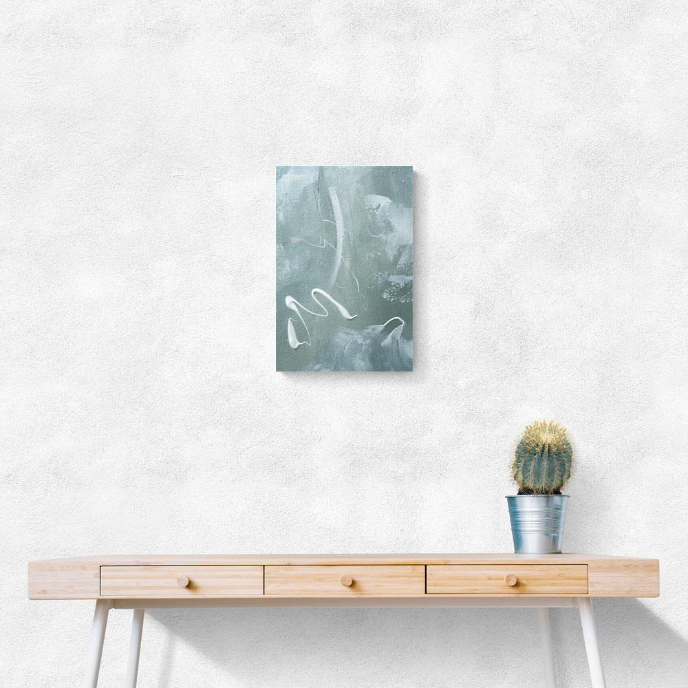 Green and White Acrylic No 1 Green and White Acrylic No 1