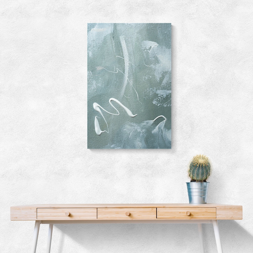 Green and White Acrylic No 1 Green and White Acrylic No 1