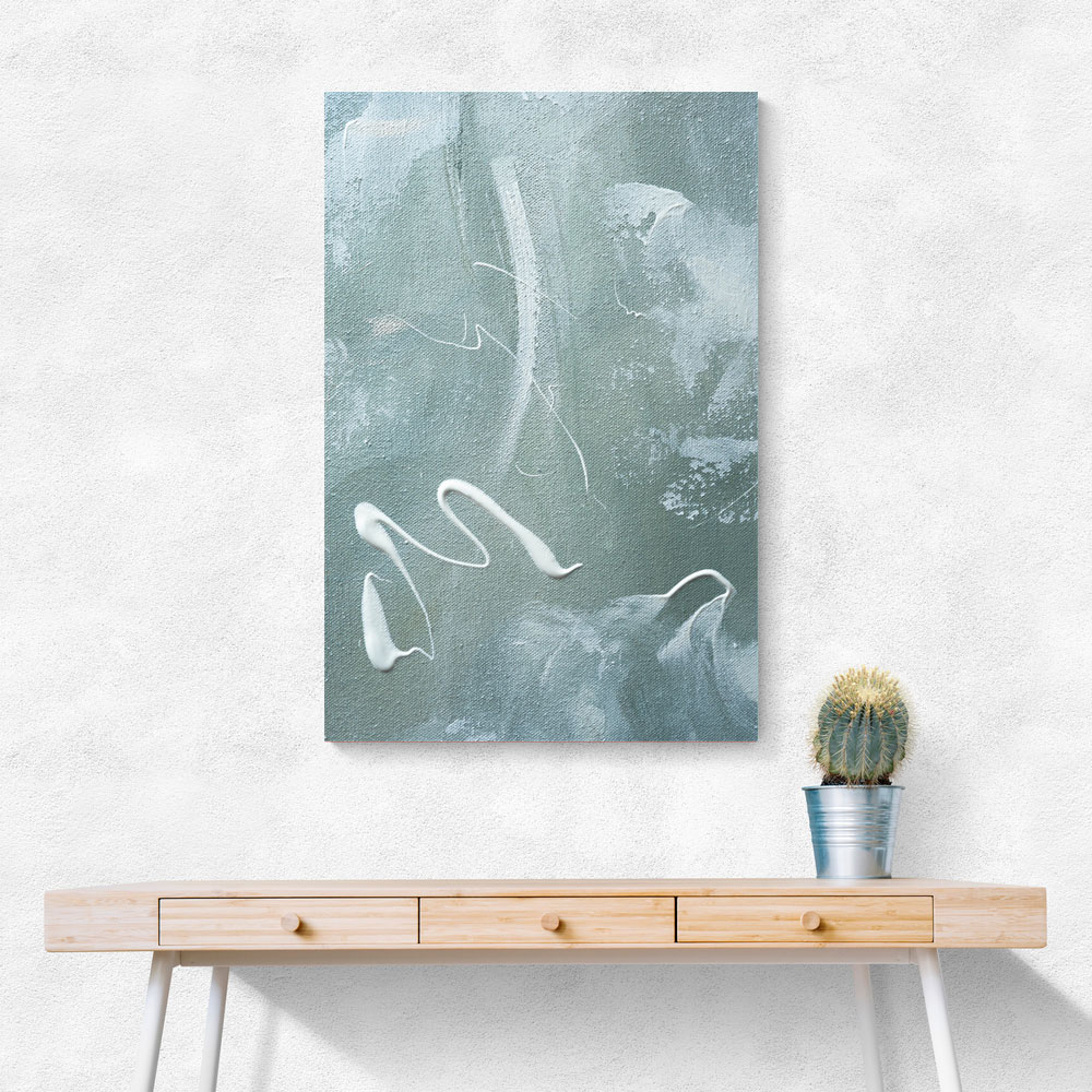 Green and White Acrylic No 1 Green and White Acrylic No 1
