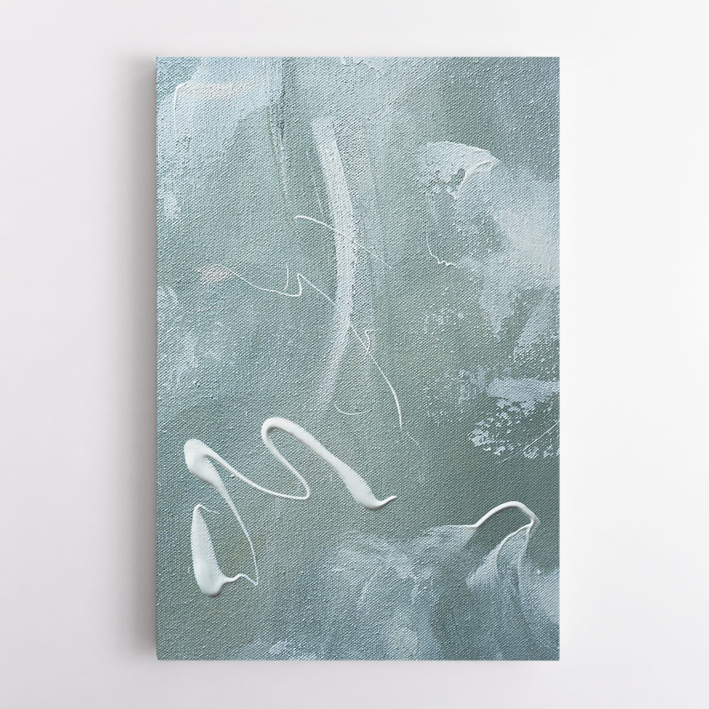 Green and White Acrylic No 1 Green and White Acrylic No 1