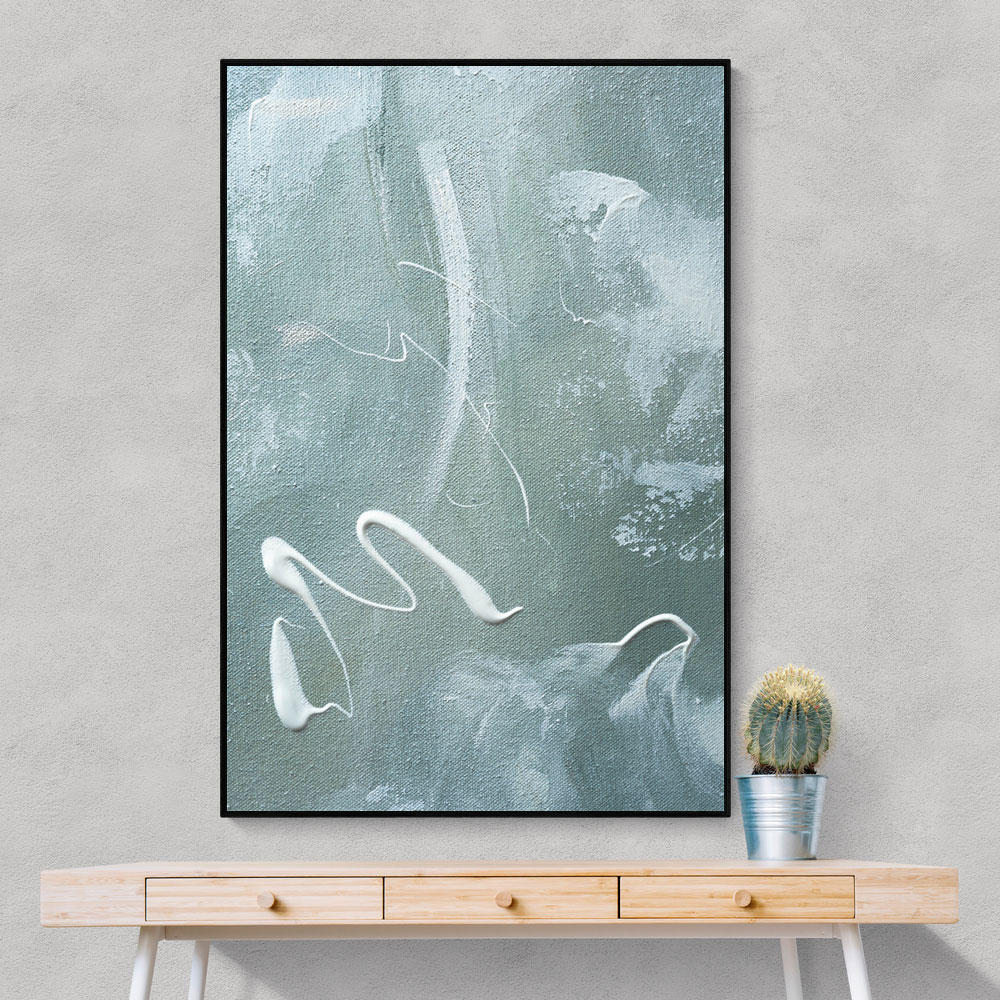 Green and White Acrylic No 1 Green and White Acrylic No 1