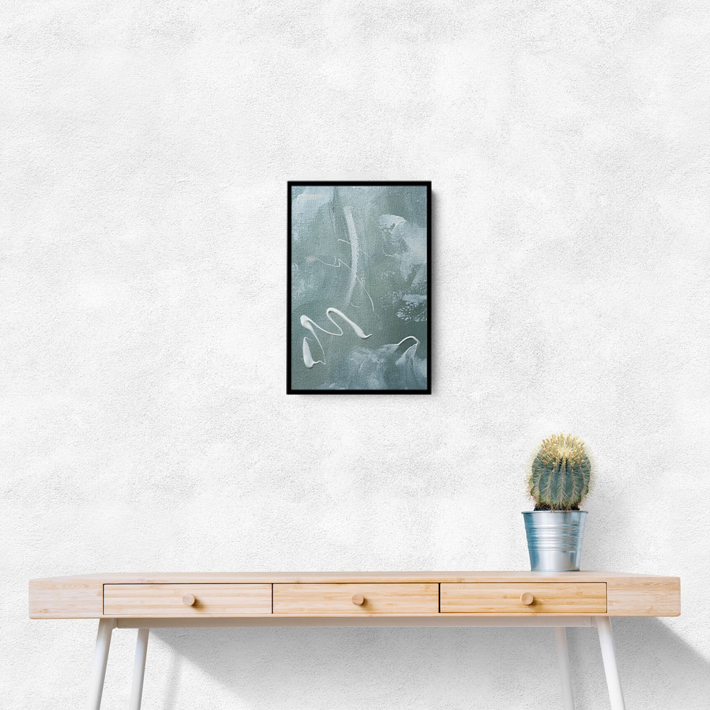 Green and White Acrylic No 1 Green and White Acrylic No 1