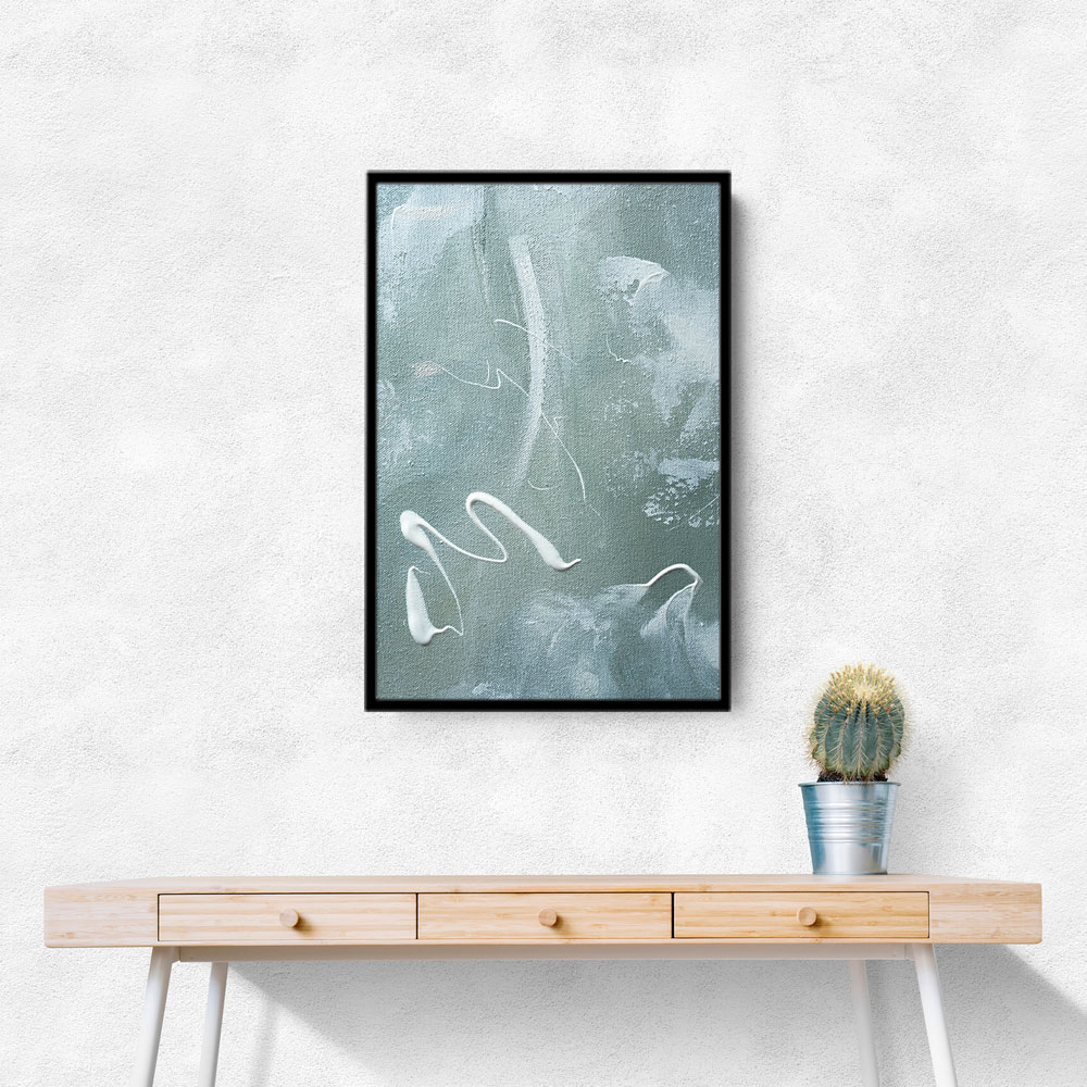 Green and White Acrylic No 1 Green and White Acrylic No 1