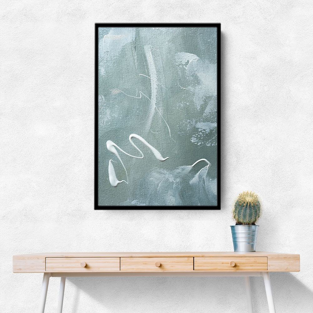 Green and White Acrylic No 1 Green and White Acrylic No 1