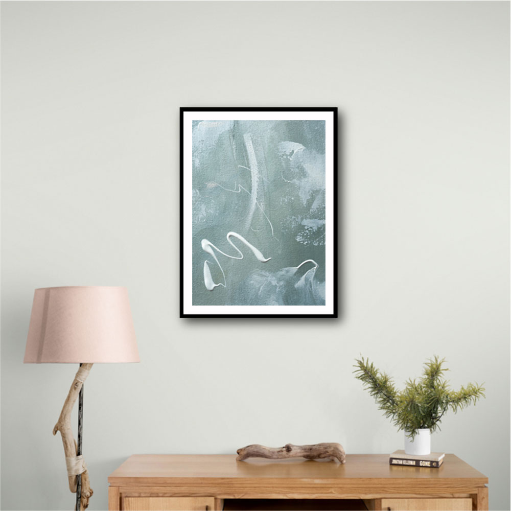 Green and White Acrylic No 1 Green and White Acrylic No 1