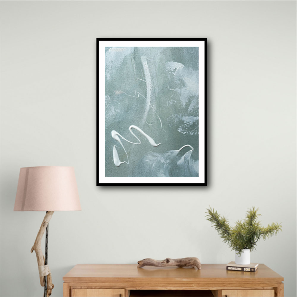 Green and White Acrylic No 1 Green and White Acrylic No 1