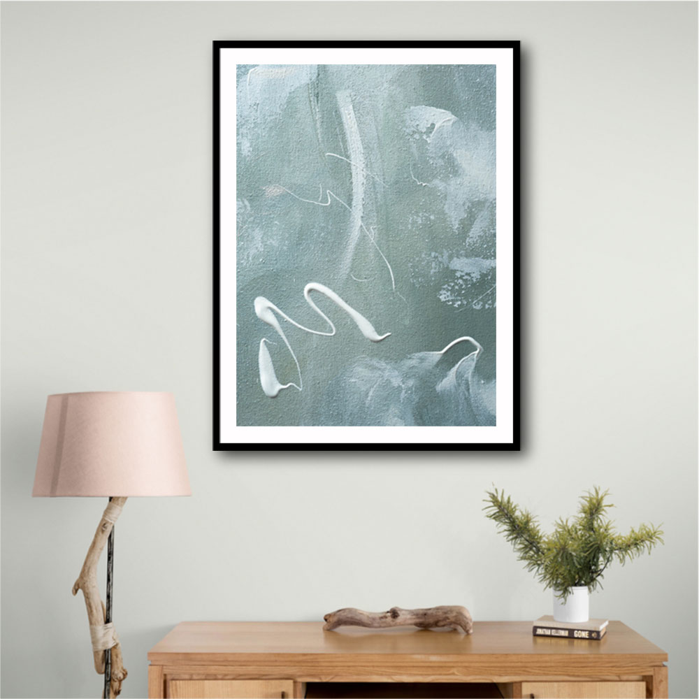 Green and White Acrylic No 1 Green and White Acrylic No 1