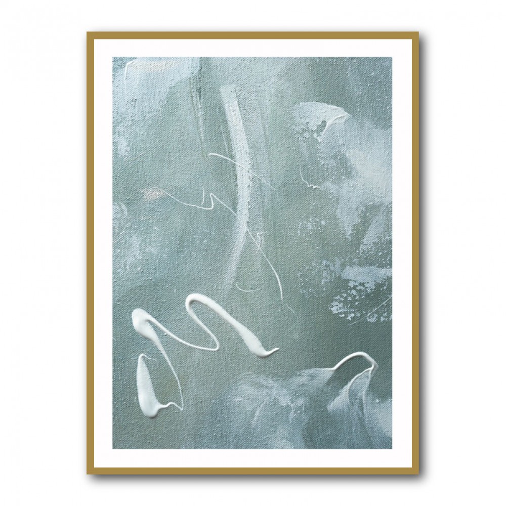 Green and White Acrylic No 1 Green and White Acrylic No 1