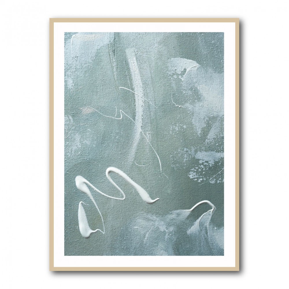 Green and White Acrylic No 1 Green and White Acrylic No 1