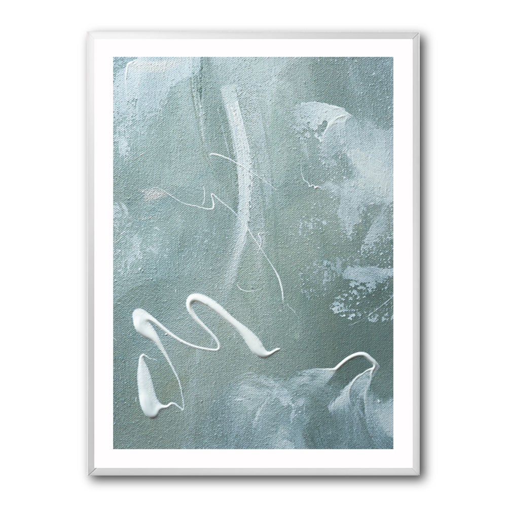 Green and White Acrylic No 1 Green and White Acrylic No 1