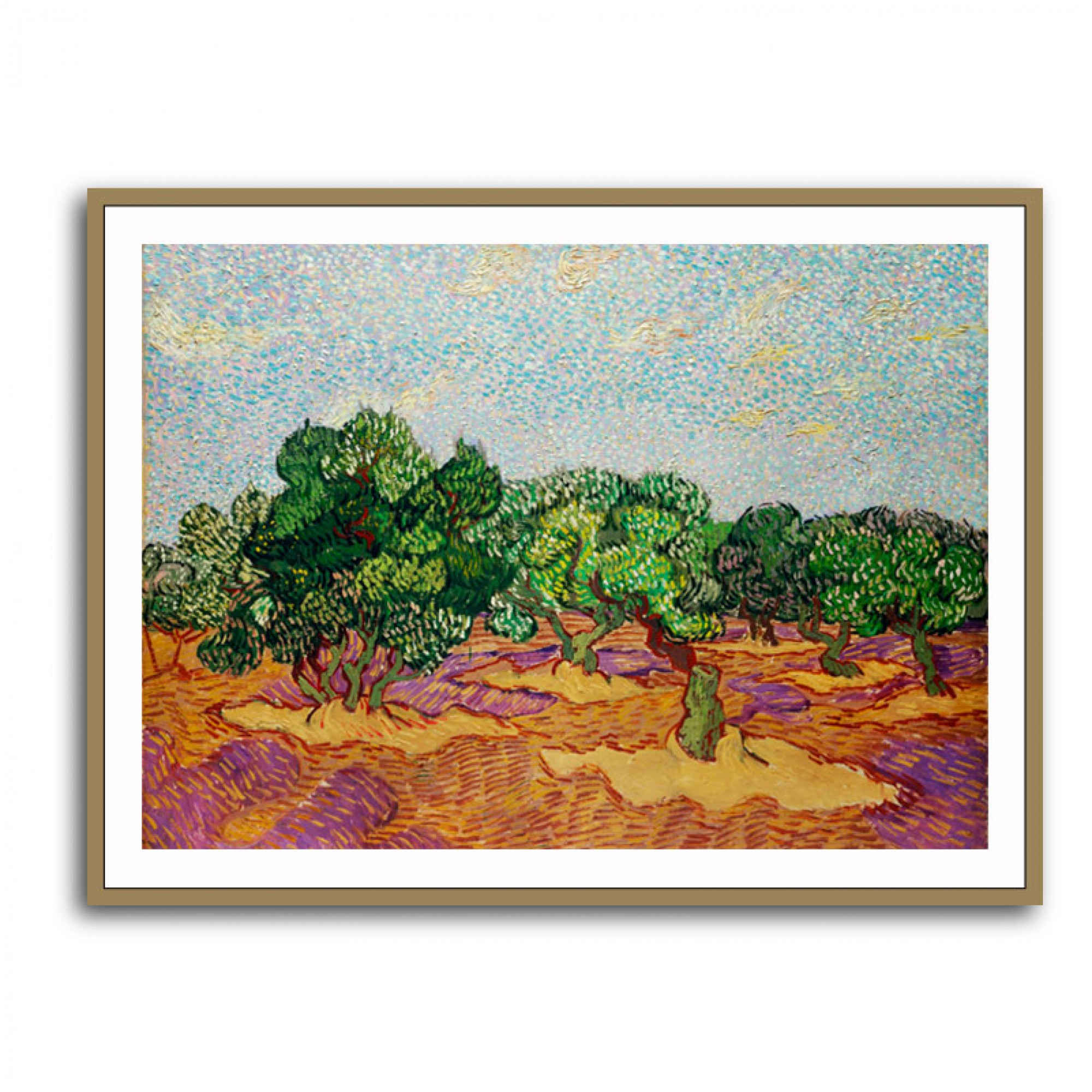 Olive Trees (1889) by Vincent Van Gogh Wall Art