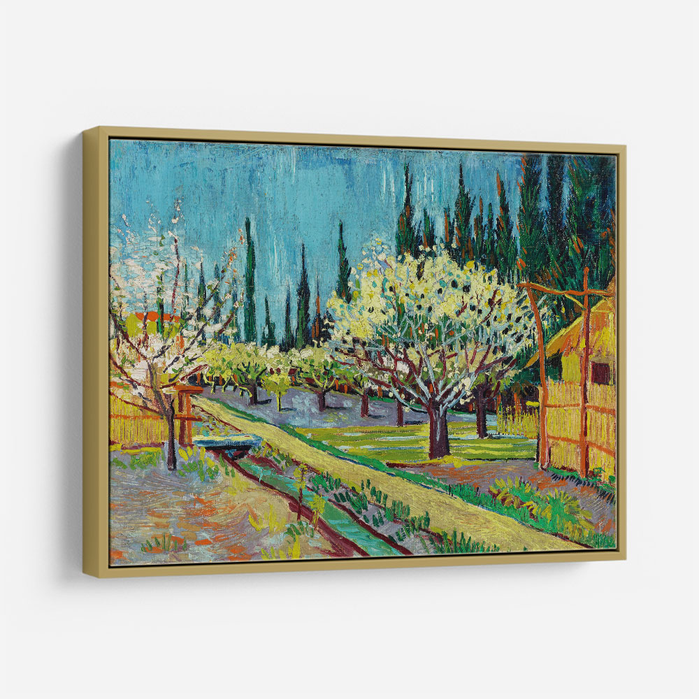 Orchard Bordered by Cypresses (1888)