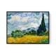 Wheat Field with Cypresses (1889)