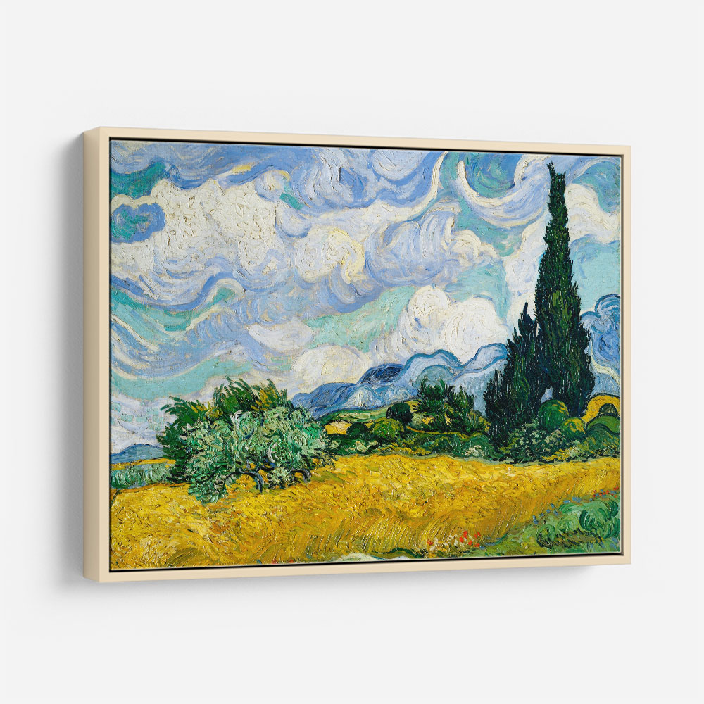 Wheat Field with Cypresses (1889)
