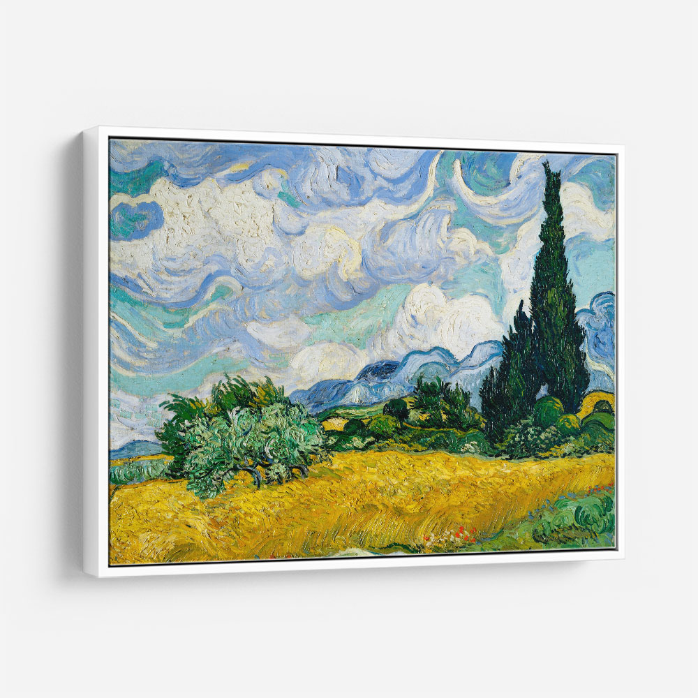 Wheat Field with Cypresses (1889)