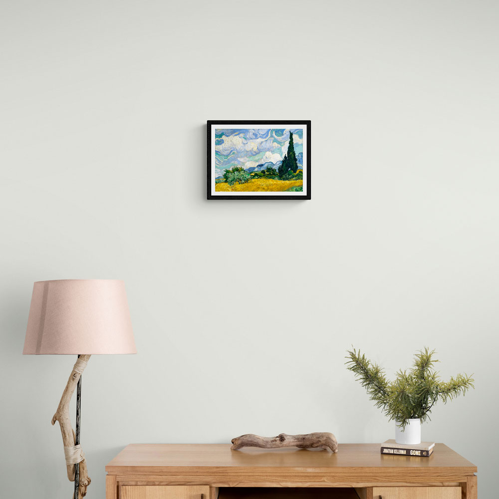 Wheat Field with Cypresses (1889)