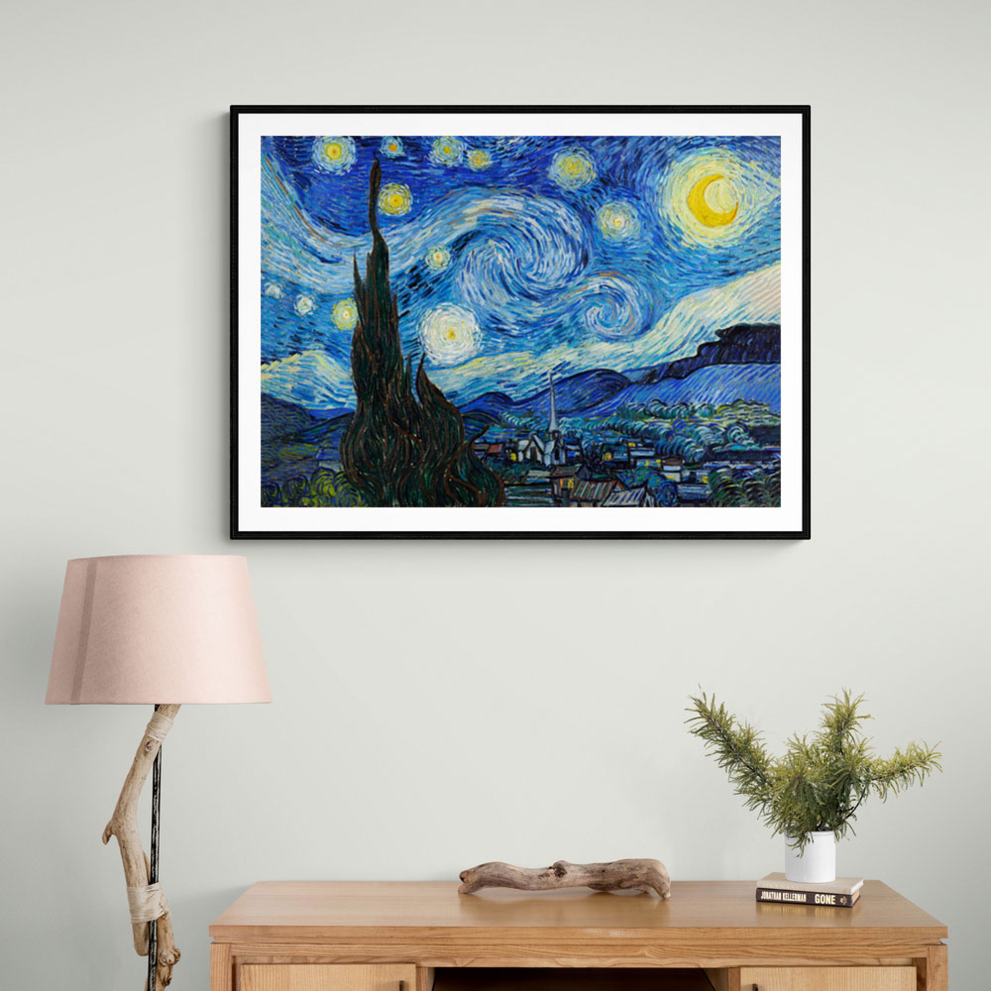 The Starry Night (1889) by Vincent Van Gogh Wall Art