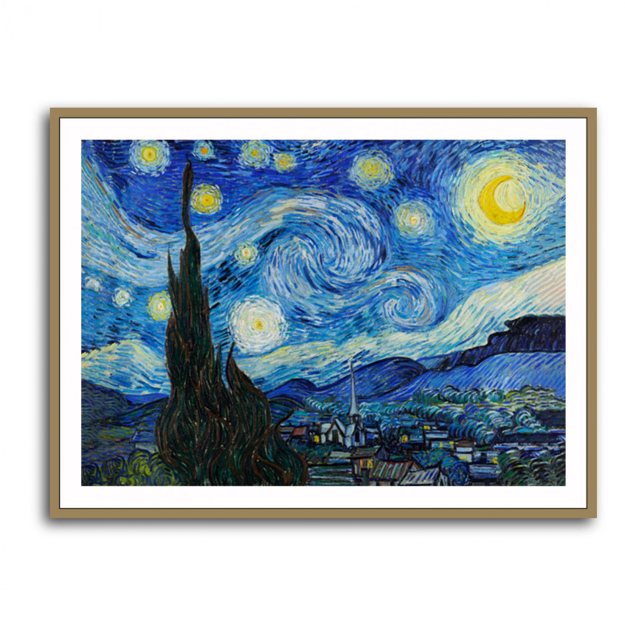The Starry Night (1889) by Vincent Van Gogh Wall Art