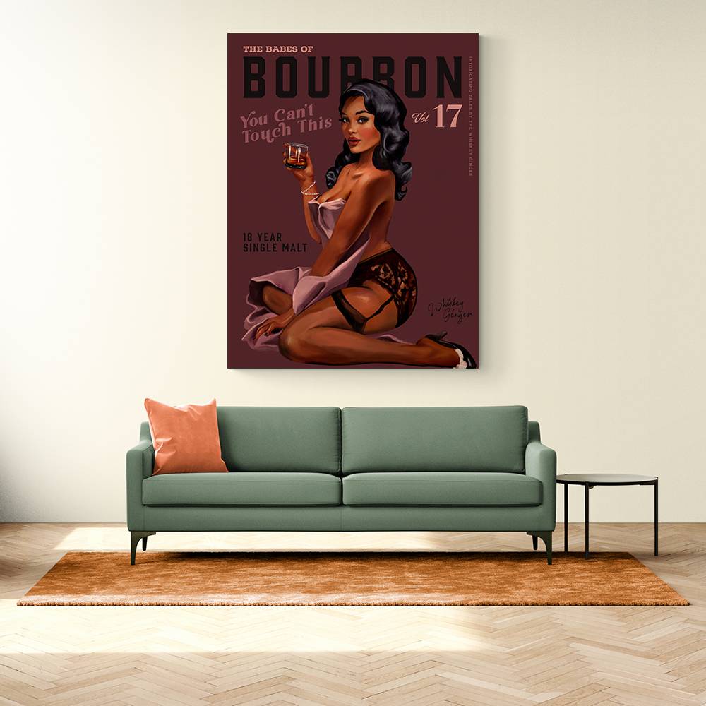 Babes Of Bourbon Cant Touch This. Sexy Retro Pin Up Girl Whiskey Wall Art Babes Of Bourbon Cant Touch This. Sexy Retro Pin Up Girl Whiskey Wall Art