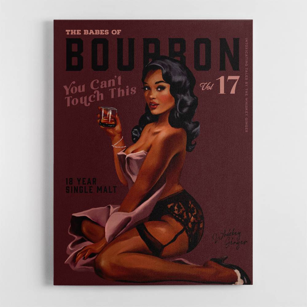Babes Of Bourbon Cant Touch This. Sexy Retro Pin Up Girl Whiskey Wall Art Babes Of Bourbon Cant Touch This. Sexy Retro Pin Up Girl Whiskey Wall Art