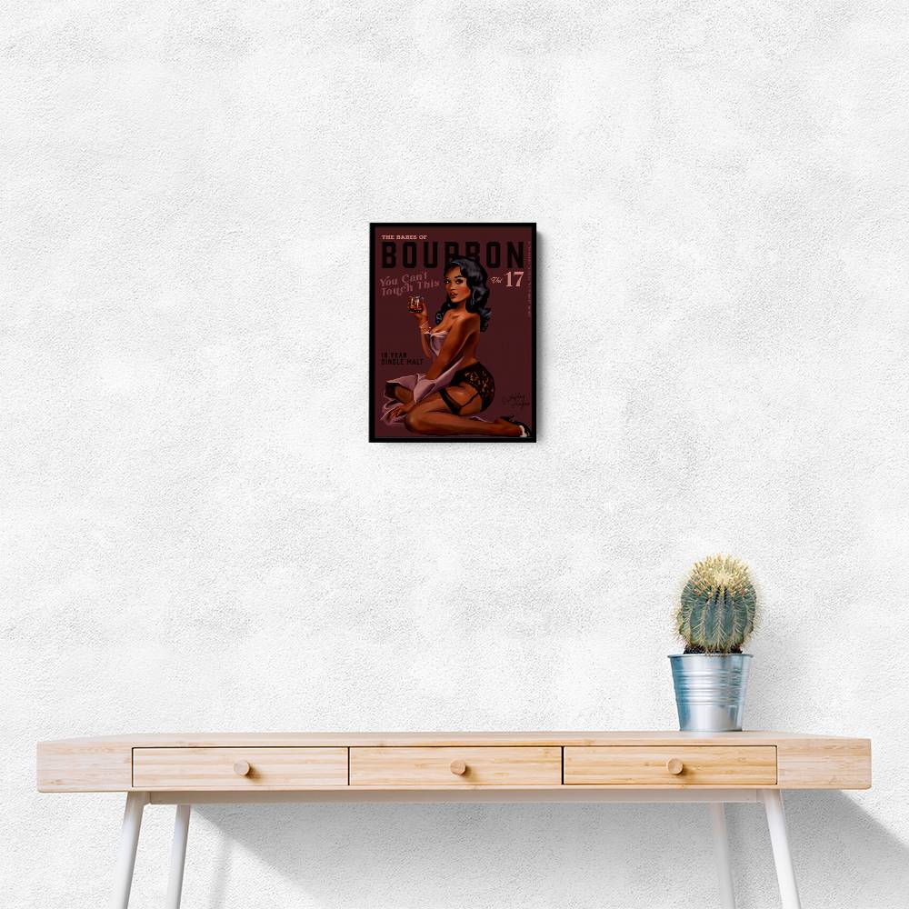 Babes Of Bourbon Cant Touch This. Sexy Retro Pin Up Girl Whiskey Wall Art Babes Of Bourbon Cant Touch This. Sexy Retro Pin Up Girl Whiskey Wall Art