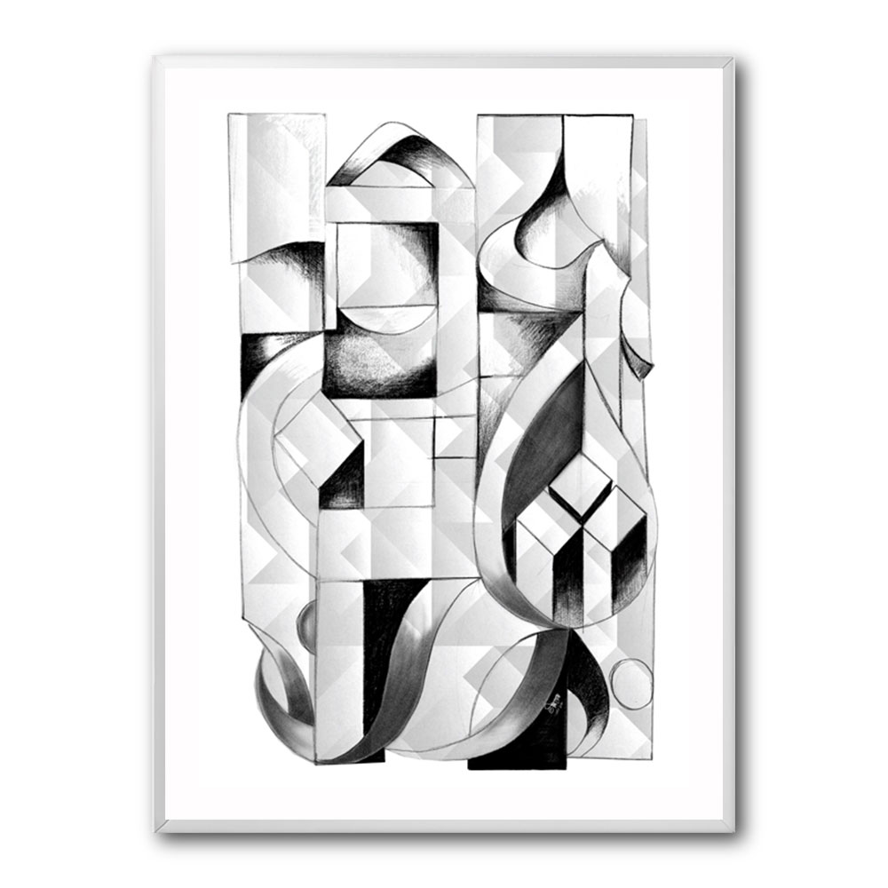 Arabic Abstract Boxes Wall Art