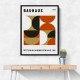 Framed Canvas Size:: Extra Large 90 x 120 cm Bauhaus Wall Art A10